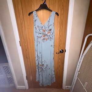 a new day Light Blue Floral Maxi Dress